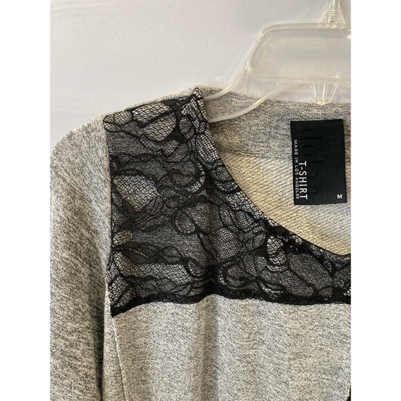 Anthropologie Dolan Jacket Women’s Medium Lace Zip Up Lightweight Asymmetrical - Picture 2 of 4